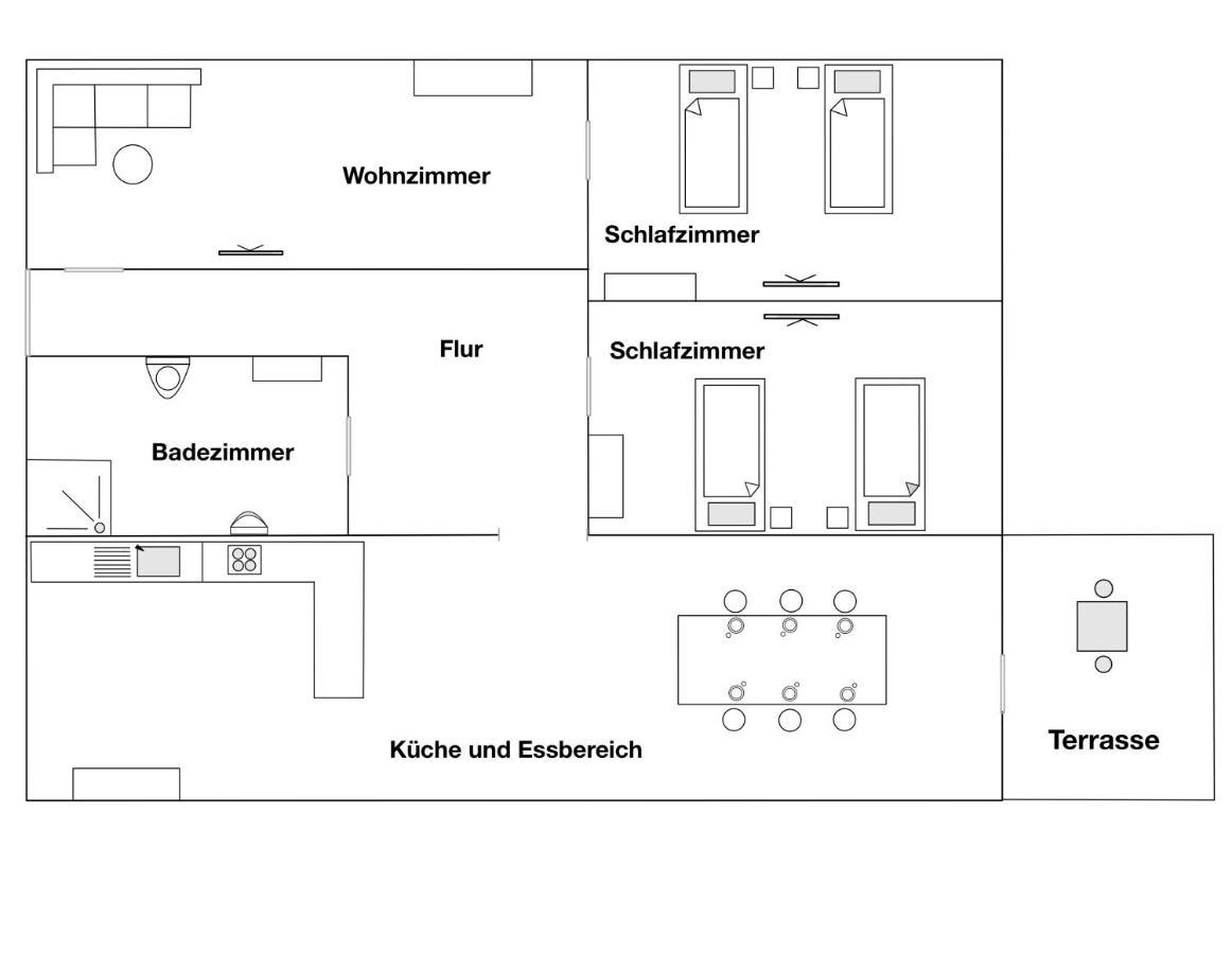 Moderne Ferienwohnung Klosterblick Guxhagen Dış mekan fotoğraf